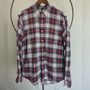 Men's Ralph Lauren Red Holiday plaid Long sleeve button down shirt Sz M